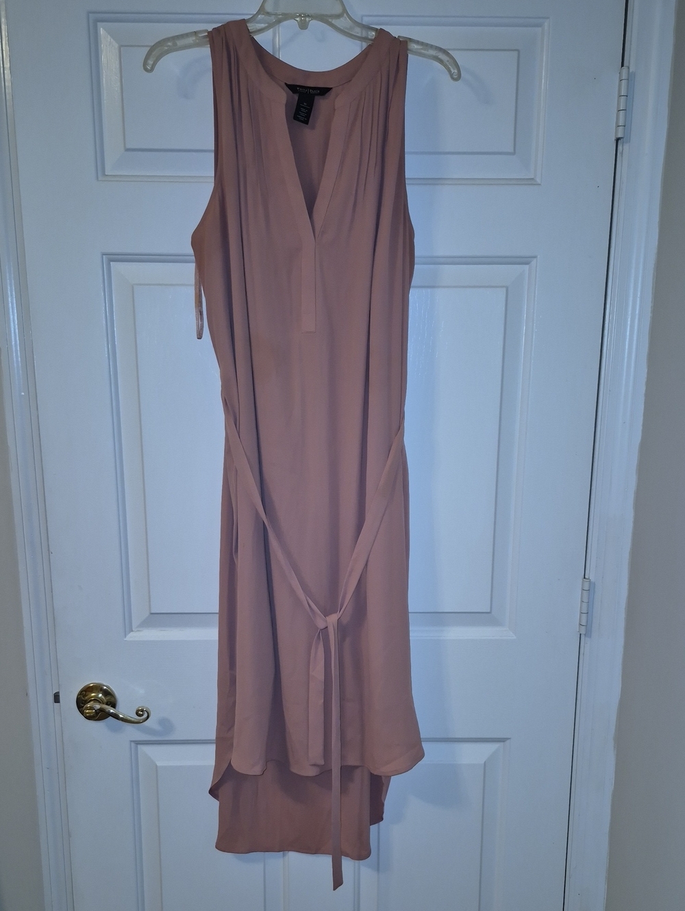 White House Black Market Dusty Rose High-Low Sleeveless Dress XL